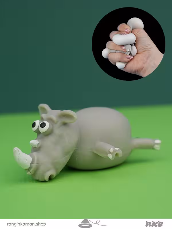 فیجت کرگدن خامه ای Rhino Fidget