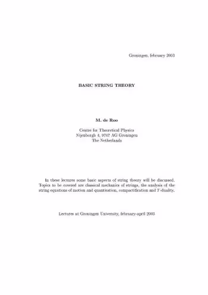 خرید و دانلود نسخه کامل کتاب Basic String Theory