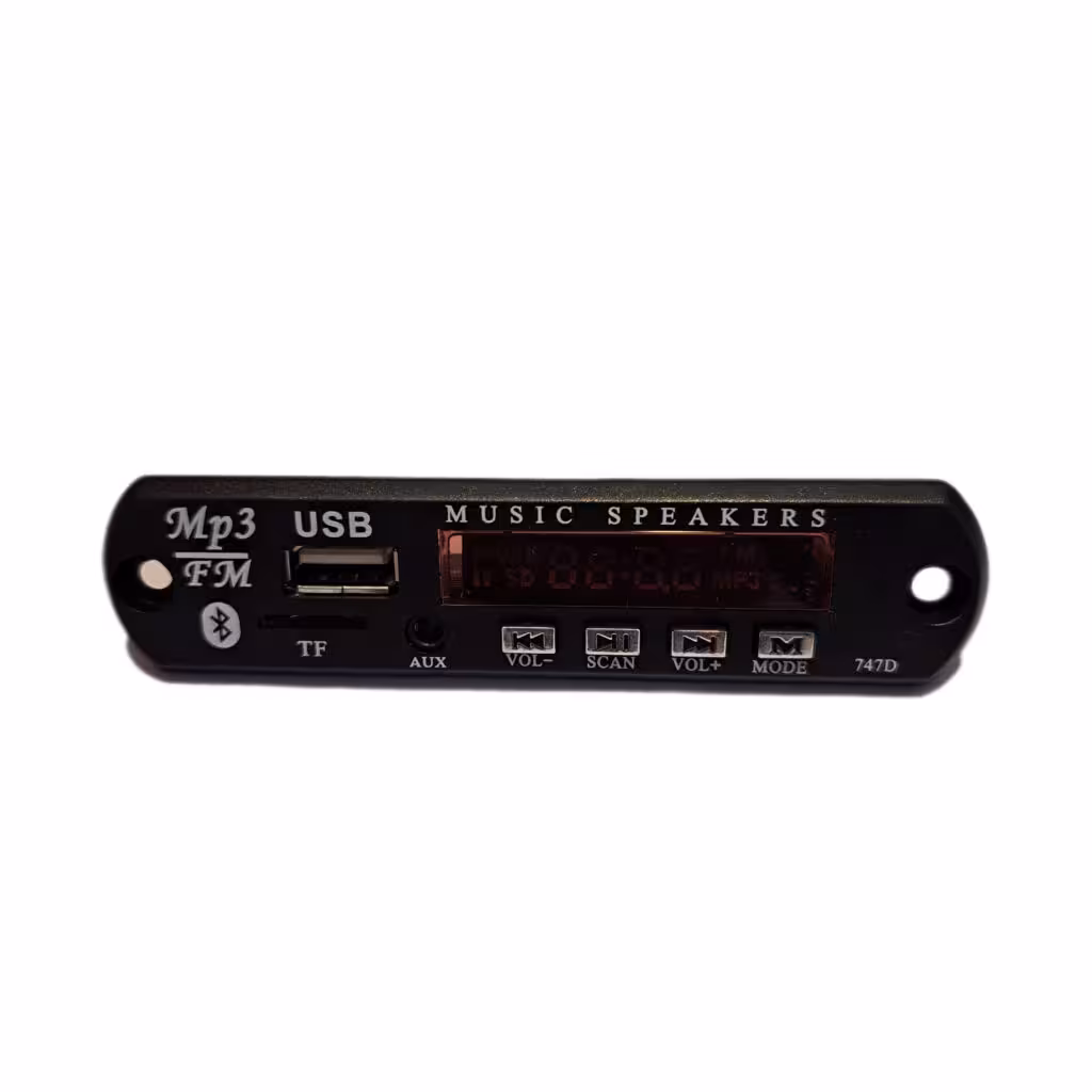 ماژول پخش کننده MP3 Player بلوتوثی مدل 747D ریموت