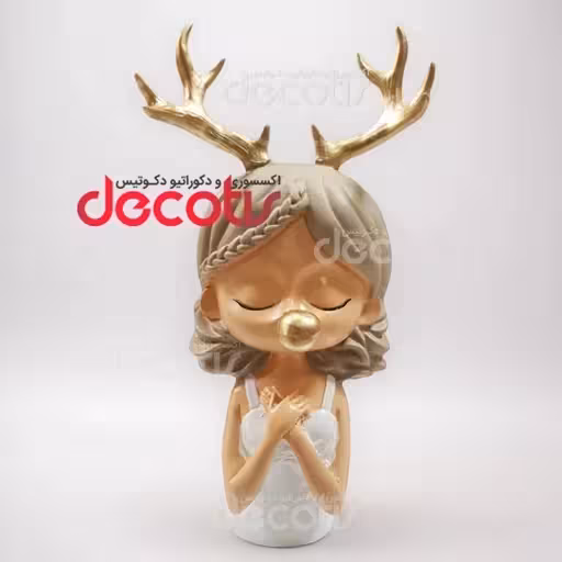 مجسمه دختر مهربان شاخدار کد 1