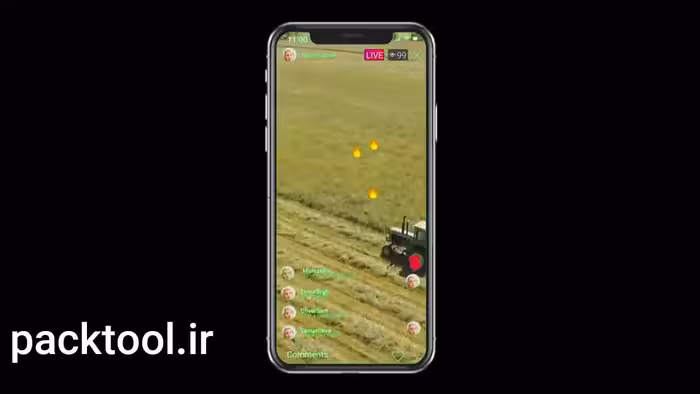 دانلود پروژه آماده داوینچی ریزالو لایو استریم اینستاگرام Instagram Live Stream - پک تول