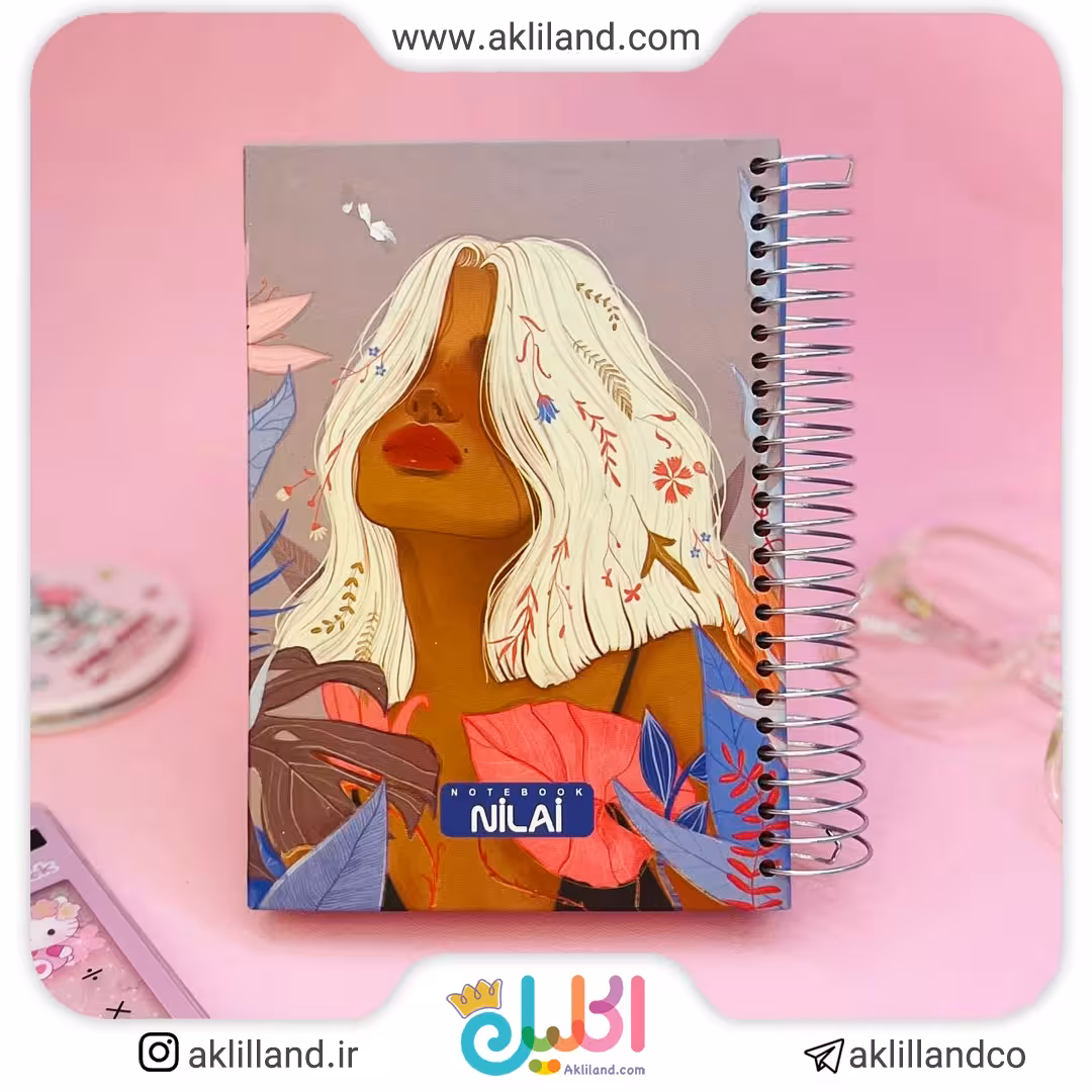 دفتر 100 برگ سیمی جلد سخت کد 9146 (مدل رندوم)
