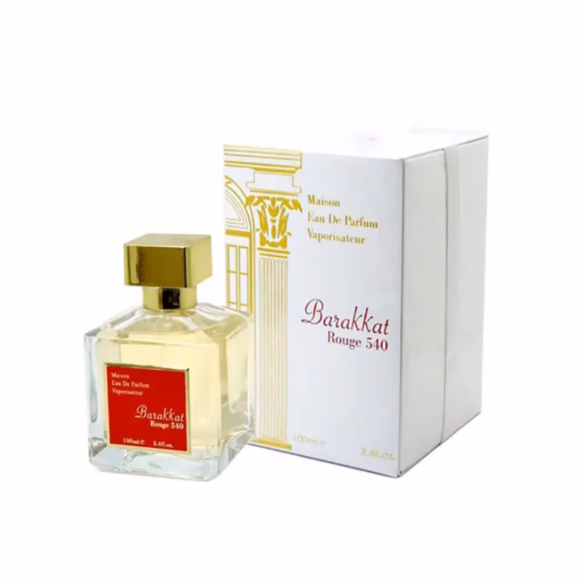 ادکلن زنانه مردانه فراگرنس ورد مدل باراکات رژ 540 رایحه باکارات رژ سفید حجم 100 میل