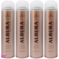 اسپری چسب مو آلبورا (Albura) مدل Ultra Forte حجم 250 میلی‌ لیتر مجموعه 4 عددی
