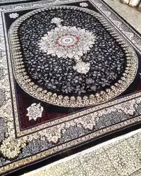 فرش طرح آیلار سرمه ای 700 شانه 9 متری 1500 تراکم