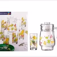 پارچ ولیوان لومینارک مدل کریزی فلاور