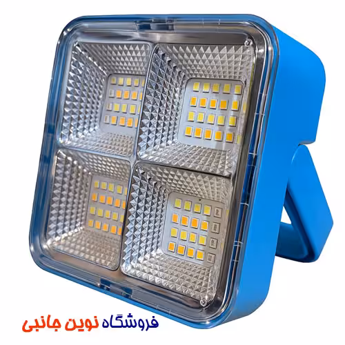 پروژکتور LED شارژی دارای پنل خورشیدی HG-05 ا SOLAR LED LIGHT HG DUE HG-05 (تک/عمده)
