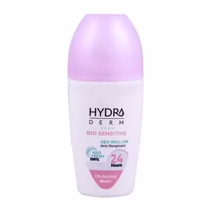 رولان ضد تعریق بیو سنسیتیو بانوان هیدرودرم 50 میلی‌لیتر | Hydroderm Bio Sensitive Women Deo Roll On Anti Perspirant