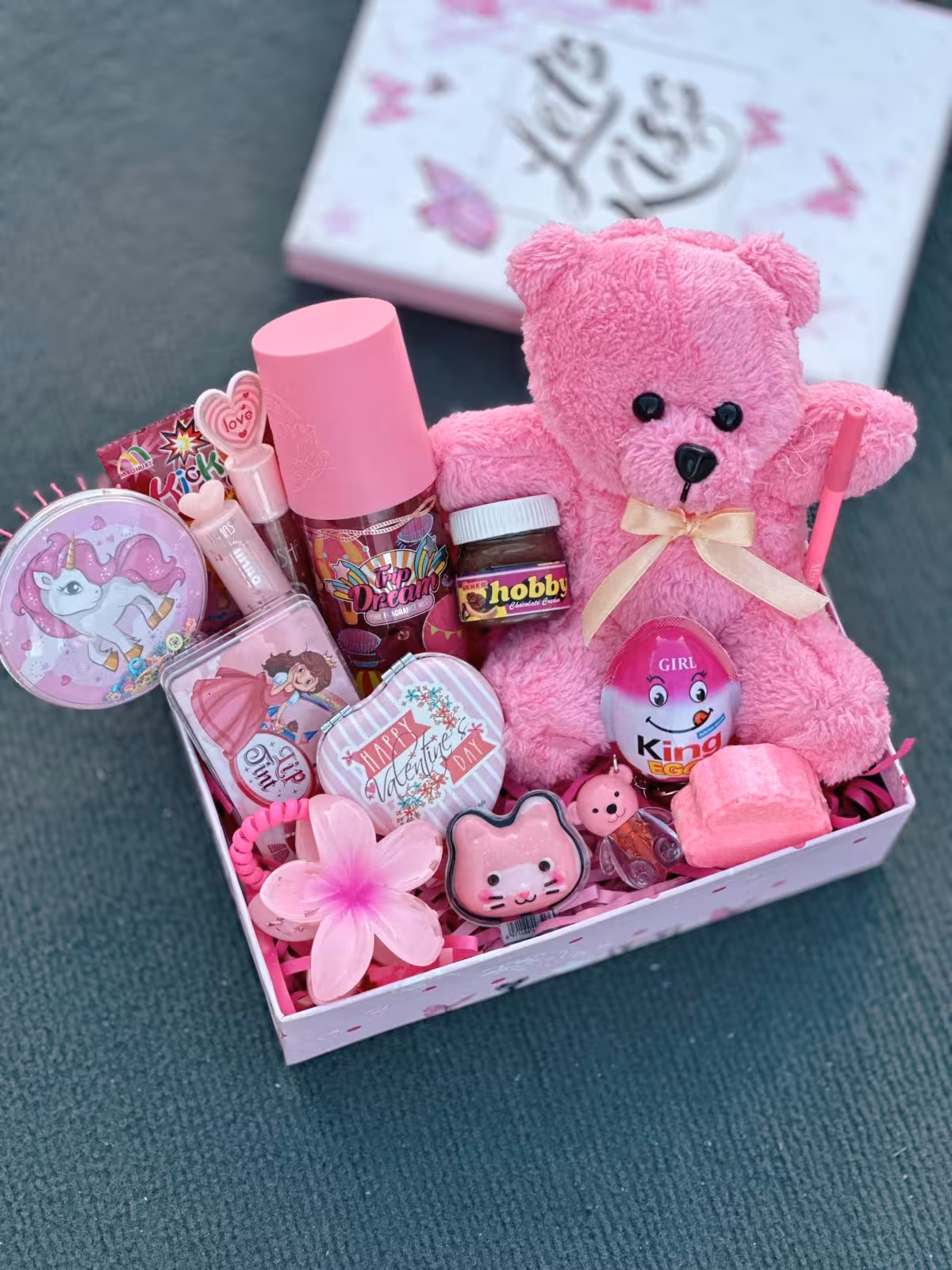 پک هدیه صورتی مدل خرسی 05