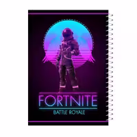 دفتر یادداشت 80 برگ آی چاپ مدل battle royale طرح fortnite کد 618
