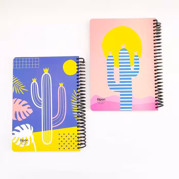 دفتر مشق 100 برگ جلد سخت الیپون