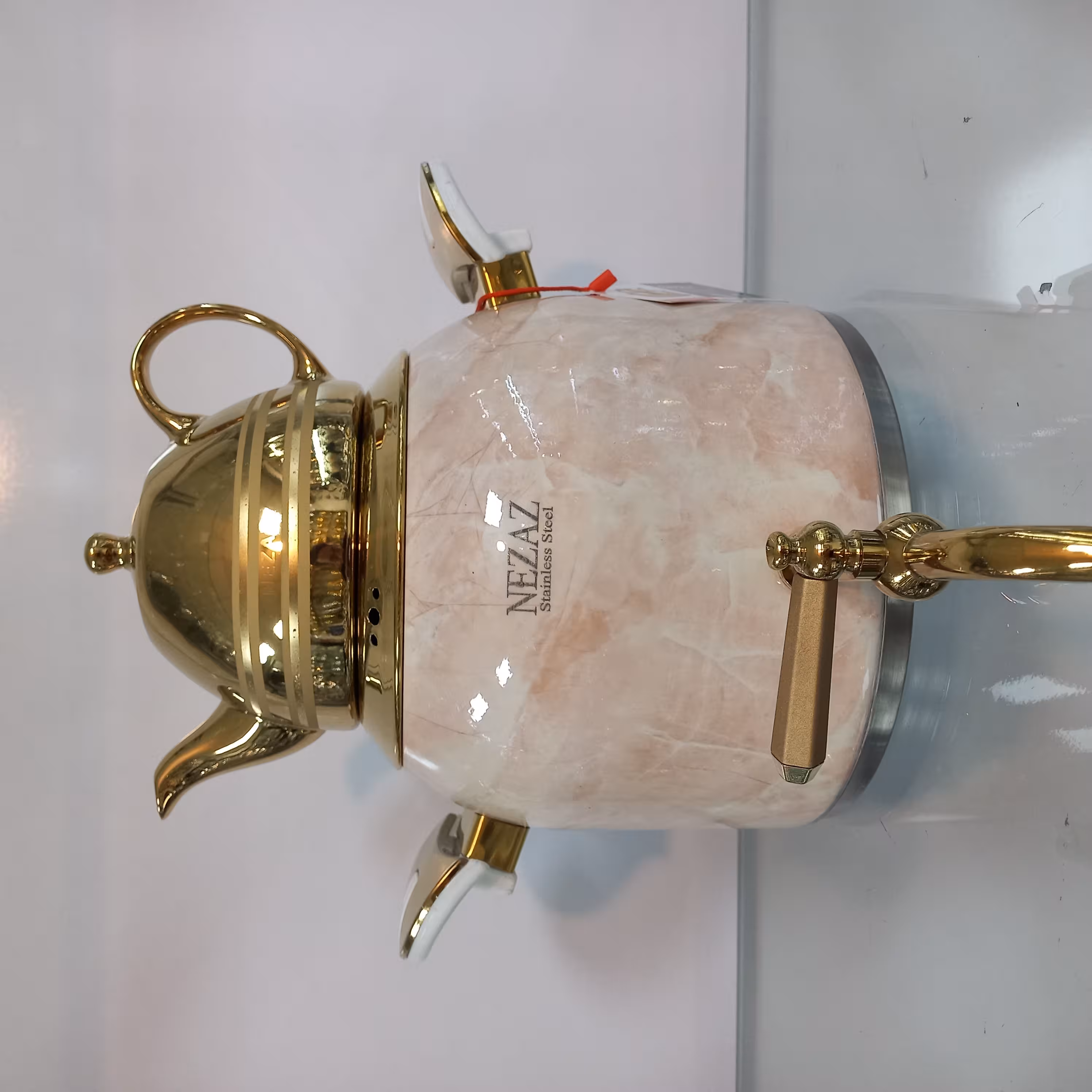 کتری قوری نزاز مدل سنگی کد 3024 کرم