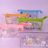 جامدادی شفاف دور چرمی برند موکا