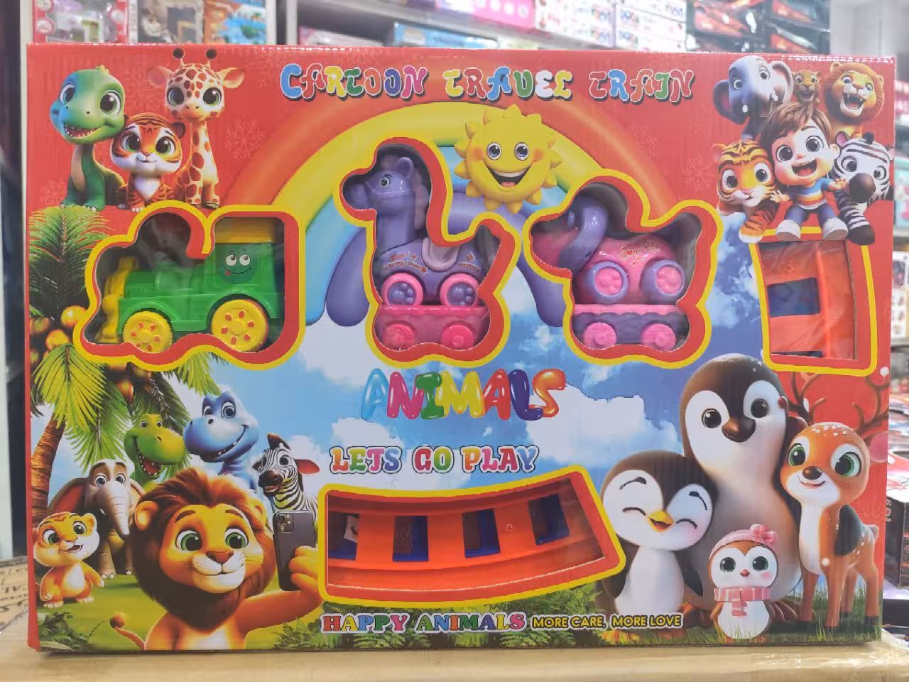 قطار حیوانات چراغدار پارس