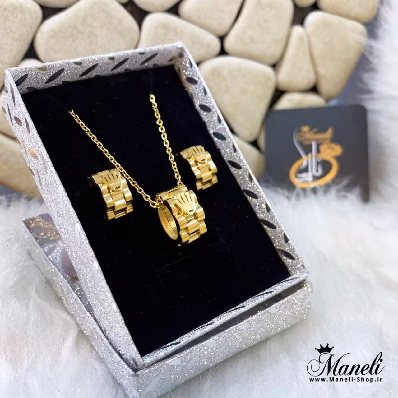 نیم ست رولکس طلایی  410