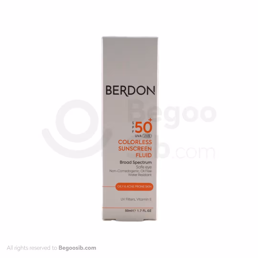 کرم ضد آفتاب بی رنگ پوست چرب و آکنه ای بردون SPF50