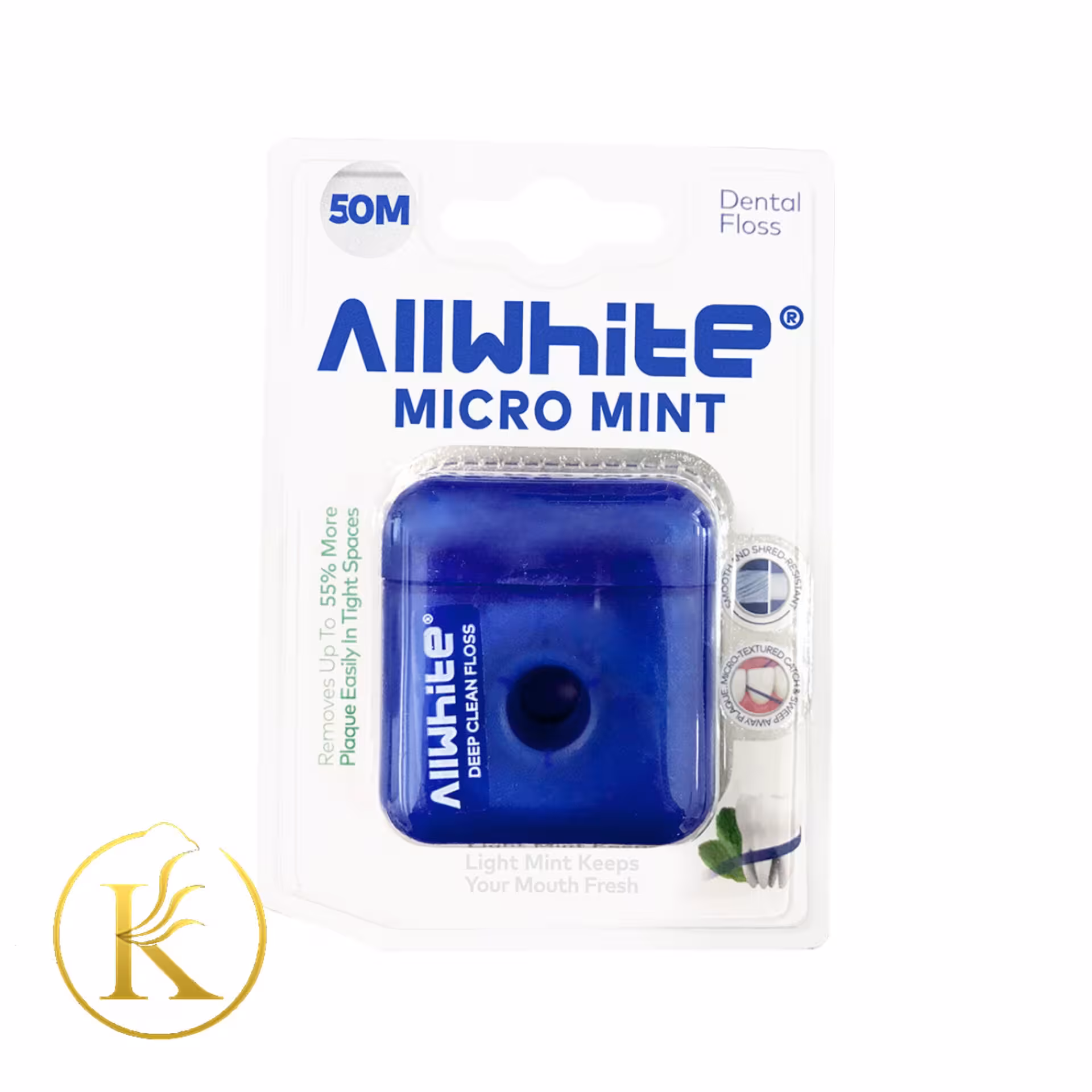 نخ دندان الوایت مدل میکرو مینت (50 متر) allwhite

