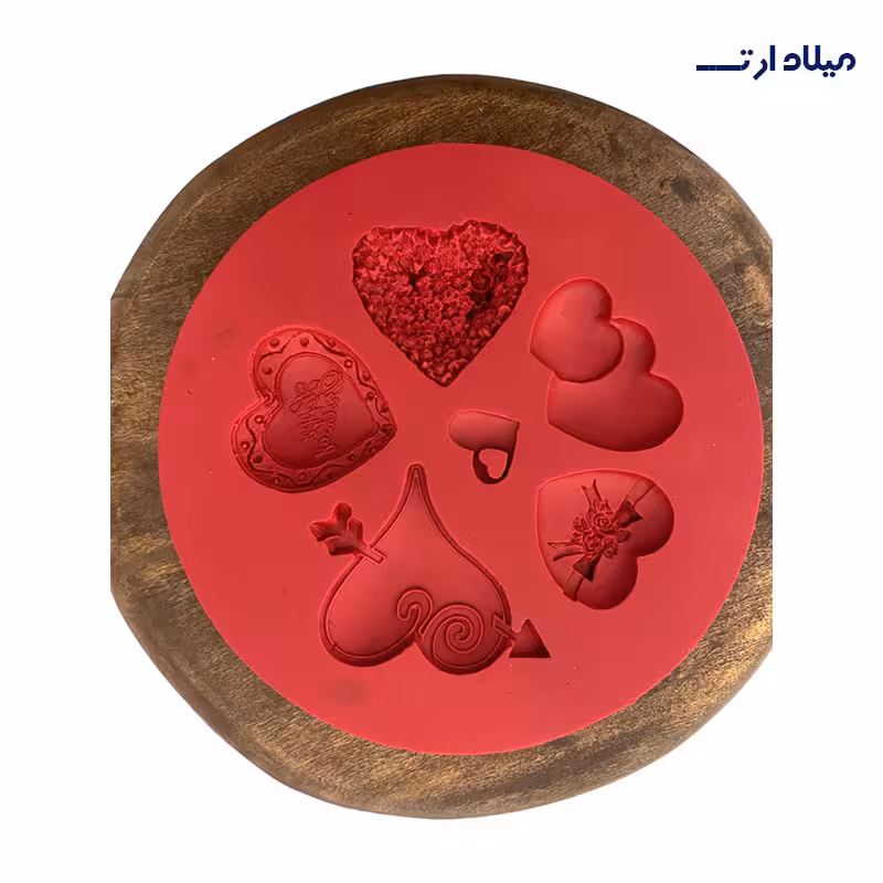 قالب قلب 6تایی قطر13سانت