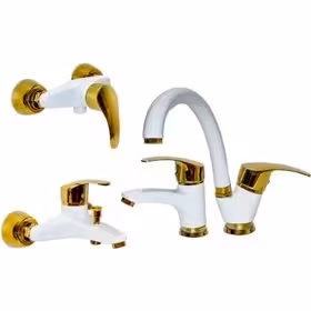 شیرالات مدل ماهان سفید طلایی