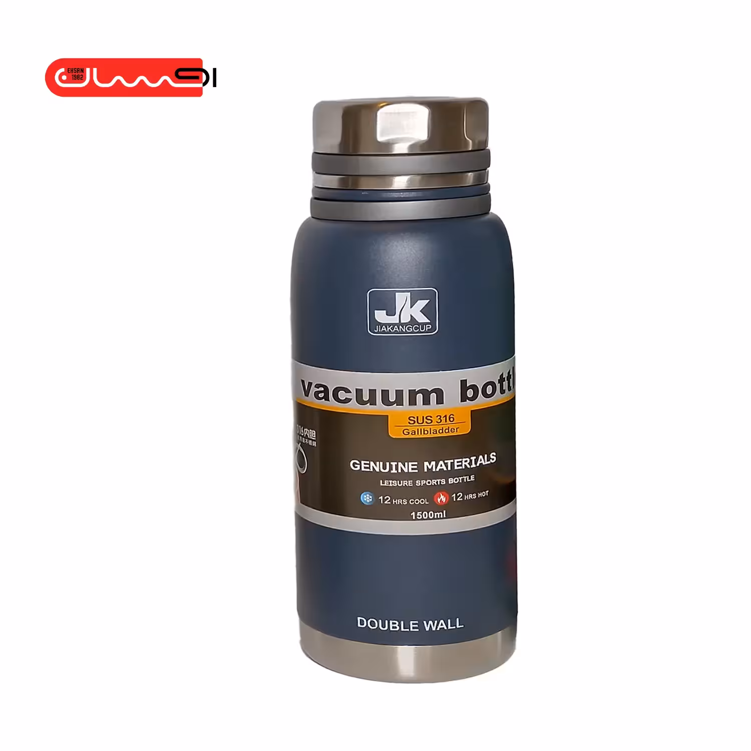 فلاسک استیل دو جداره ی 1500 میل کد 20 – 1549