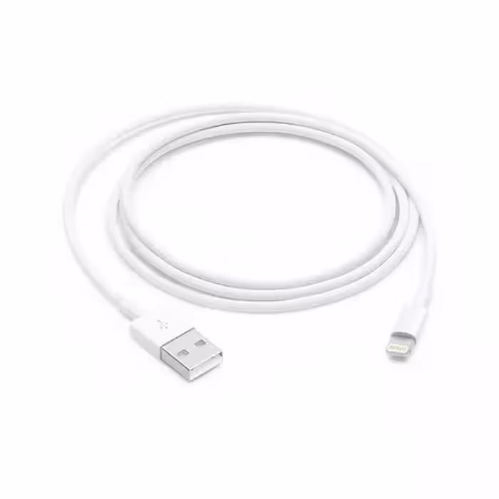 کابل شارژ آیفون با رابط لایتنینگ به USB (Apple Lightning)