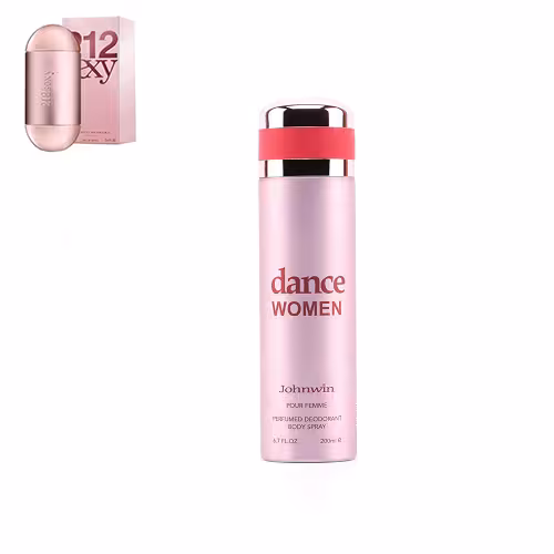 اسپری بدن ضد تعریق جانوین رایحه ادکلن 212 س***سی زنانه | Carolina Herrera 212 s**y حجم 200 میل