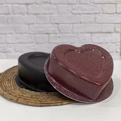 قالب کیک به گز مدل قلب کف برجسته