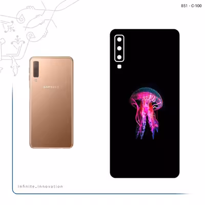 برچسب پوششی ماهوت مدل jellyfish مناسب برای گوشی موبایل سامسونگ Galaxy A7 2018