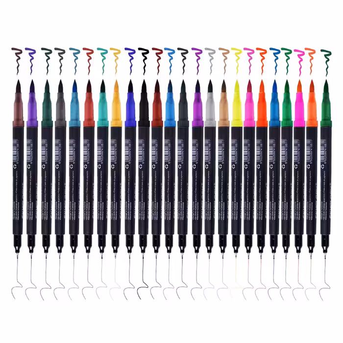 ماژیک آبرنگی اسکای گلوری مدل Fine Liner مجموعه 24 عددی