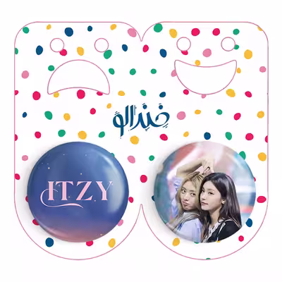 پیکسل خندالو مدل گروه ایتزی ITZY کد 2023520233 مجموعه 2 عددی