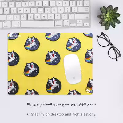 ماوس پد هومرو مدل A5892 طرح یونیکورن