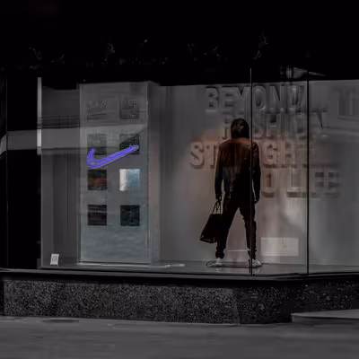 چراغ دیواری نئون دیزاین طرح Nike_BL