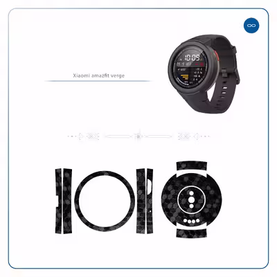 برچسب ماهوت طرح Honey Comb Circle مناسب برای ساعت هوشمند شیایومی Amazfit Verge