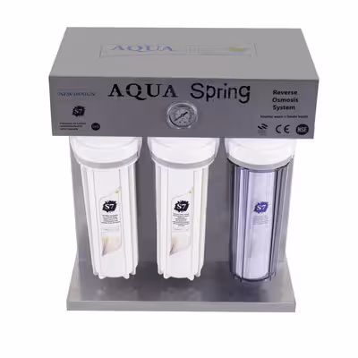 دستگاه تصفیه کننده آب آکوآ اسپرینگ مدل RO-S7-KZ 7300 به همراه فیلتر مجموعه 4 عددی و رسوبگیر گلیتز
