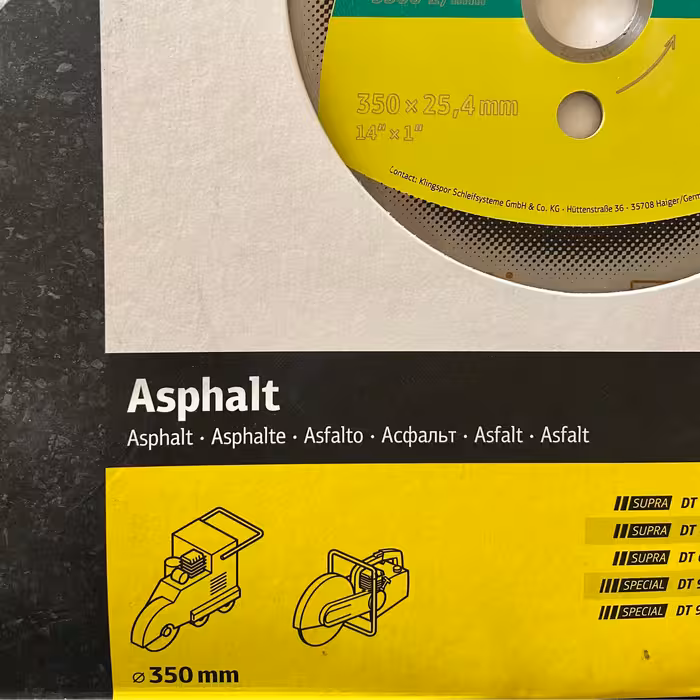 صفحه برش الماسه کلینگ اسپور مدل DT 612 AB Supra