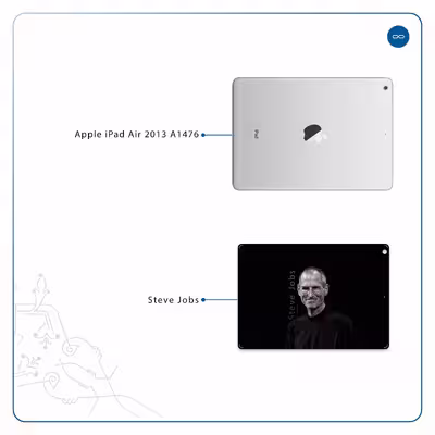 برچسب پوششی ماهوت مدل Steve Jobs مناسب برای تبلت اپل iPad Air 2013 A1476