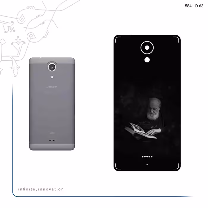 برچسب پوششی ماهوت مدل Hoshang Ebtehaj مناسب برای گوشی موبایل اسمارت Art Lite