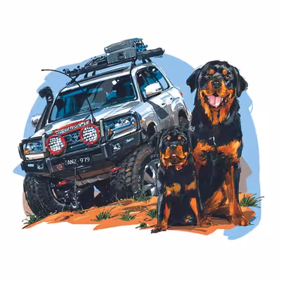 استیکر پارچه و لباس مدل افرودی دو سگ کد 23