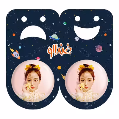 پیکسل خندالو مدل جیسو بلک پینک کد 14197 به همراه مگنت