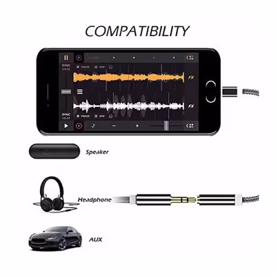 مبدل USB-C به جک 3.5 میلی متری مدل KY170
