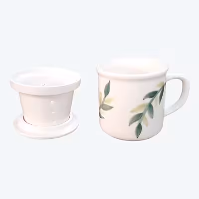 ماگ دمنوش سرامیکی طرح برگ کد MG15