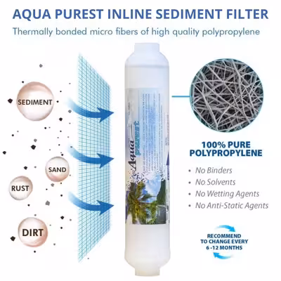 فیلتر یخچال ساید بای ساید آکوا پیورست مدل AP-SEDIMENT 2500G مجموعه 4 عددی