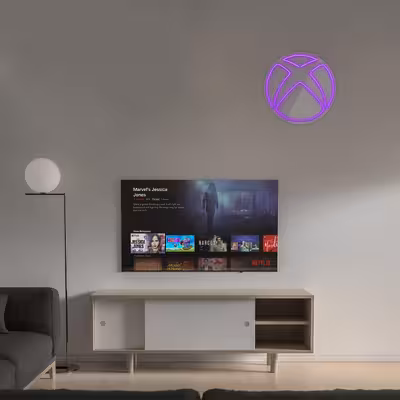 چراغ دیواری نئون دیزاین طرح Xbox-GL_PR