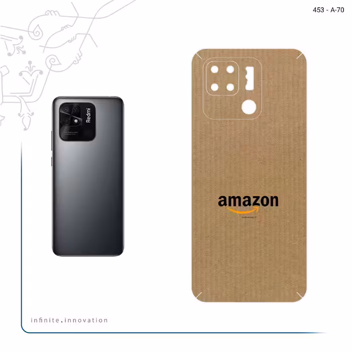 برچسب پوششی ماهوت مدل Amazon مناسب برای گوشی موبایل شیائومی Redmi 10C