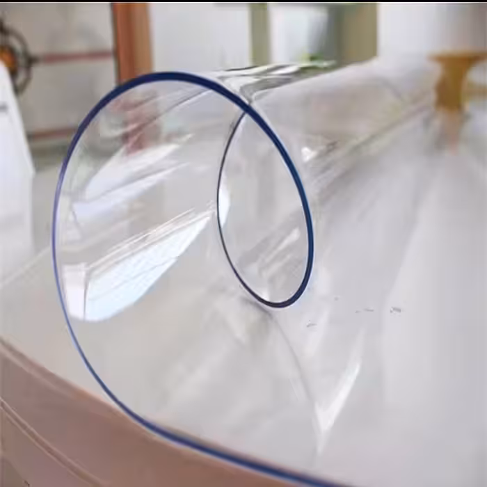 طلق رومیزی مدل کریستال ضخیم کد A100-T240 سایز 240×100 سانتی متر