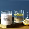 ماگ مدل شیشه ای طرح good morning