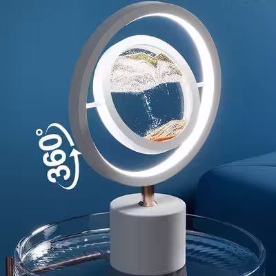 آباژور رومیزی مدل شنی سه رنگ