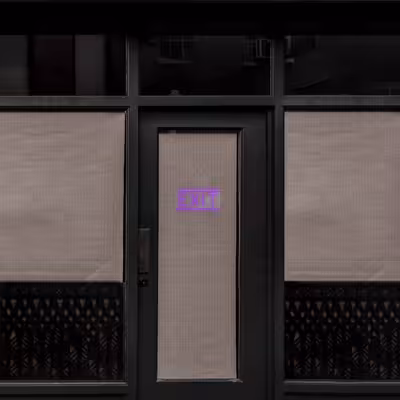 چراغ دیواری نئون دیزاین طرح Exit_PR