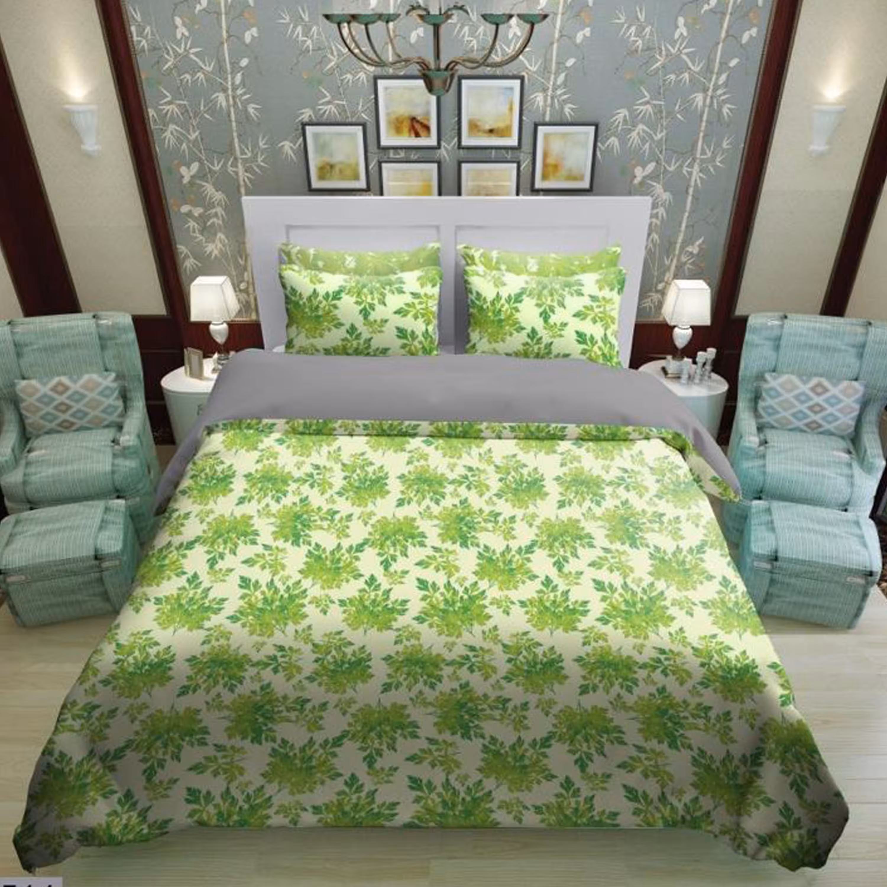 سرویس روتختی 1 نفره تنسل چاپی برندترک لند (Turk Land) کد rs 514