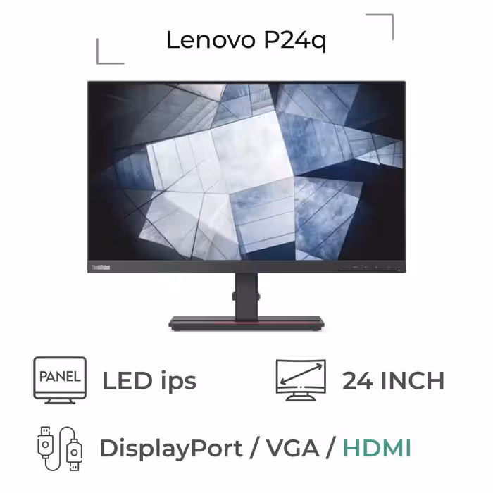 مانیتور آکبند لنوو ThinkVision P24q-30 رزولوشن 2K